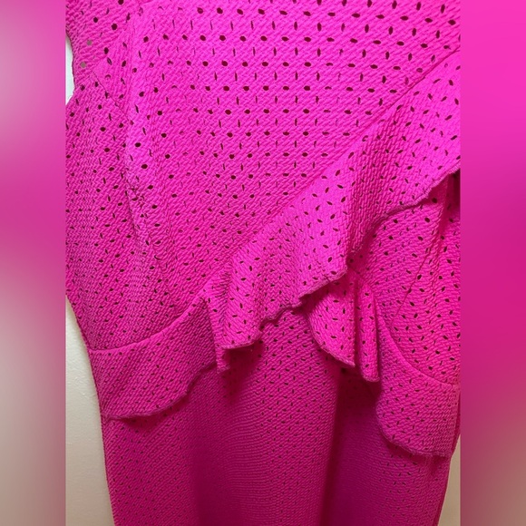 ✨Guess Ruffle Sheath Dress Size 12 - Picture 4 of 12